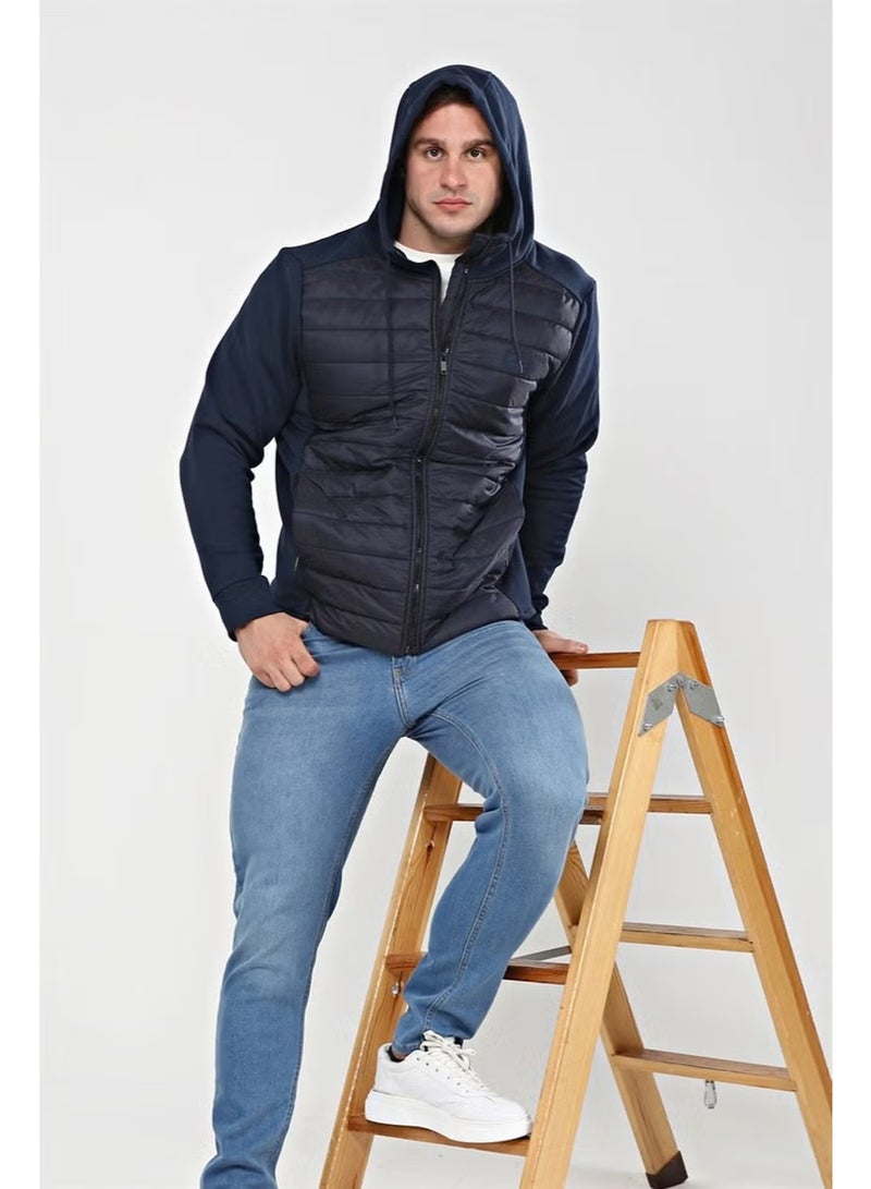 BRZ Collection Windproof Contrast Men's Jacket - Image 1